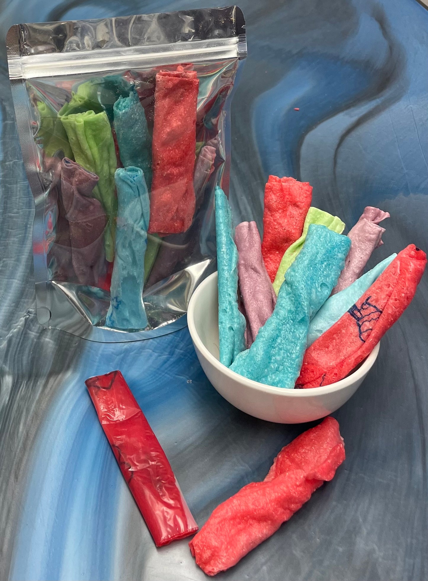 Freeze Dried Candy Fruity Rolls By Nifty Thrift Sales