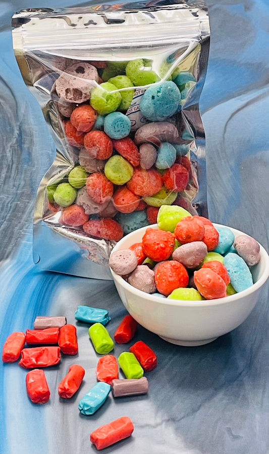 Freeze Dried Fruity Tootsie Dots Candy By Nifty Thrift Sales